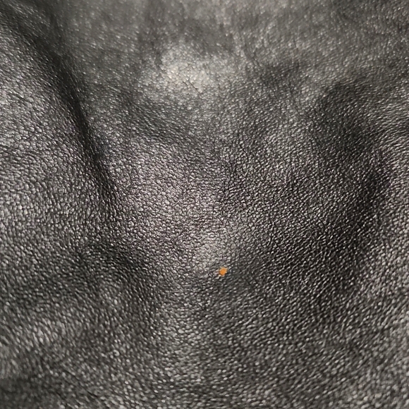 Vintage Cedars Petites High Rise Black Leather Pleated Trousers Tapered Pants - Picture 12 of 15